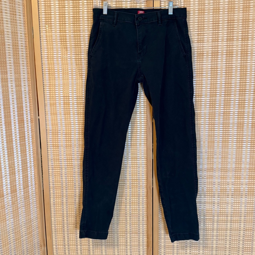 Levis XX Chino Standard Taper Pants Mens 29x32 Black Streetwear Whimsigoth